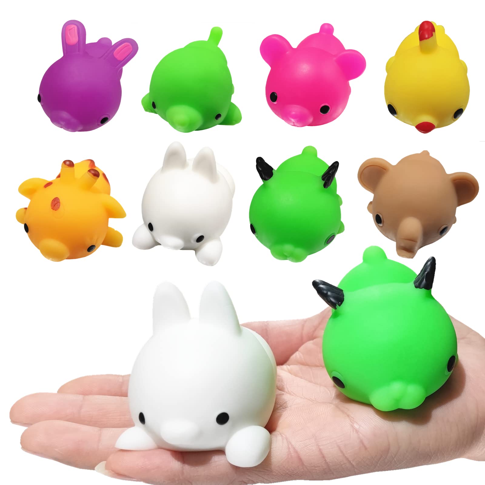 **8 Pack Giant Mochi Squishy Animals - Super Soft Stress Relief Toys for Kids, Party Favors & Sensory Play - Perfect for Birthday Gifts, Classroom Rewards & Relaxation**