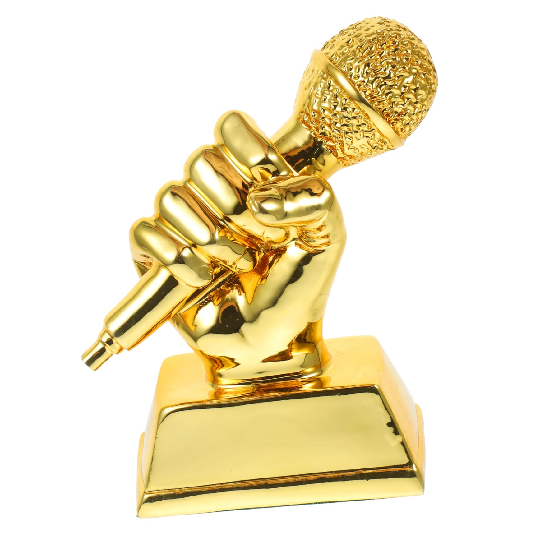 2 Pack Singing Contest Microphone Trophy - Resin Musical Award for Kids - Perfect for Singing Competitions, Talent Shows & School Events