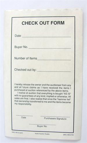 2-Part or 3-Part Carbonless Check Out Forms - 250 Sheets/Pack for Receipts, Invoices & Business Records | Perfect for Retail Stores, Restaurants & Small Businesses
