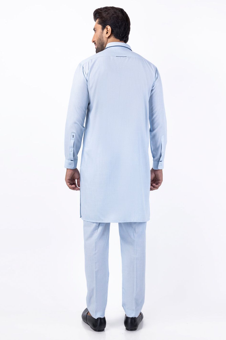 Stylish Light Blue Kurta Pajama Set for Men - Traditional Indian Ethnic Wear for Festivals & Weddings