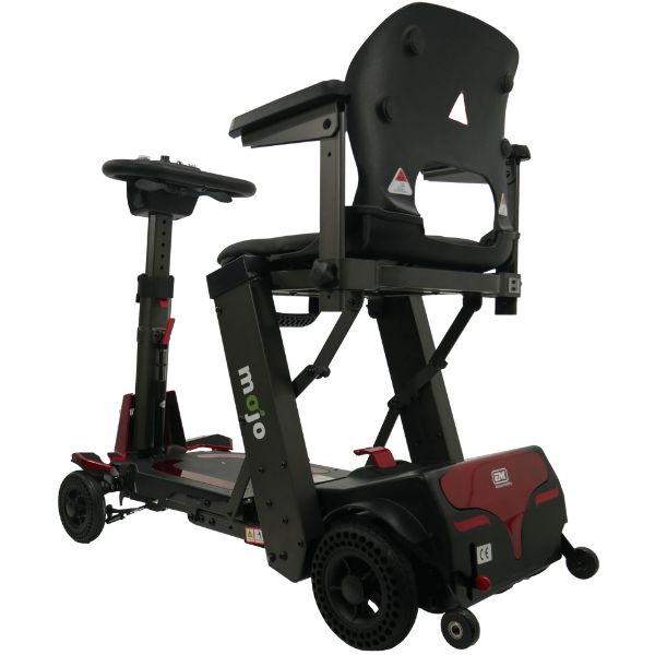 Mojo Manual Folding Scooter - Lightweight & Portable Mobility Aid for Adults & Seniors - Perfect for Travel, Shopping & Outdoor Activities