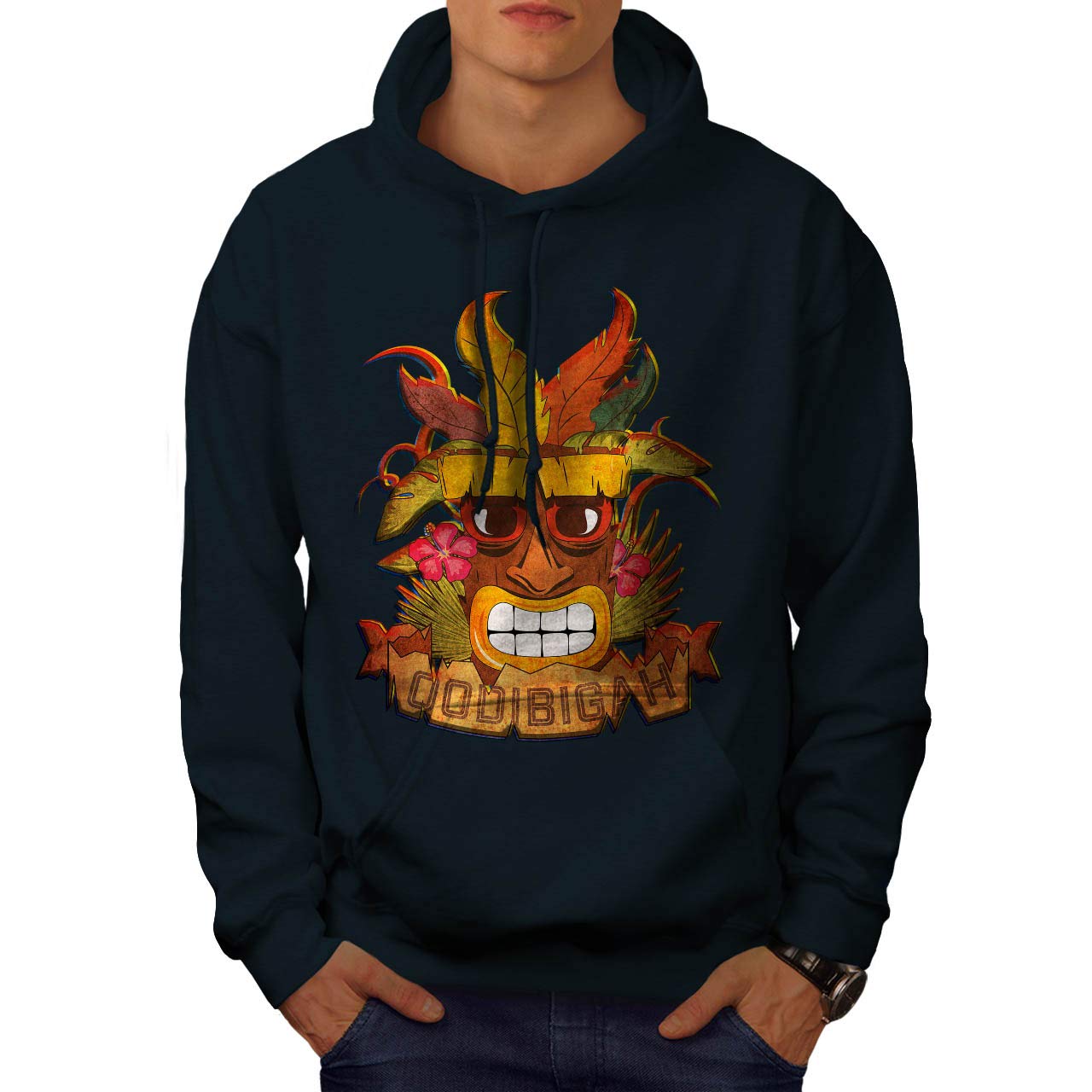 Wellcoda Crash Bandicoot Men's Hoodie - Gaming Hooded Sweatshirt for Men - Casual Gamer Apparel - Perfect for Gaming, Cosplay & Everyday Wear