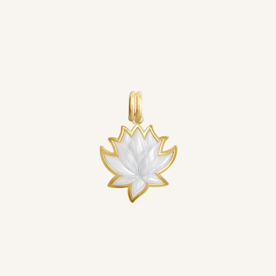 Lotus Charm Necklace - Elegant Handmade Jewelry for Women, Perfect for Yoga, Meditation & Spiritual Healing | Boho Chic Accessory for Everyday Wear & Special Occasions