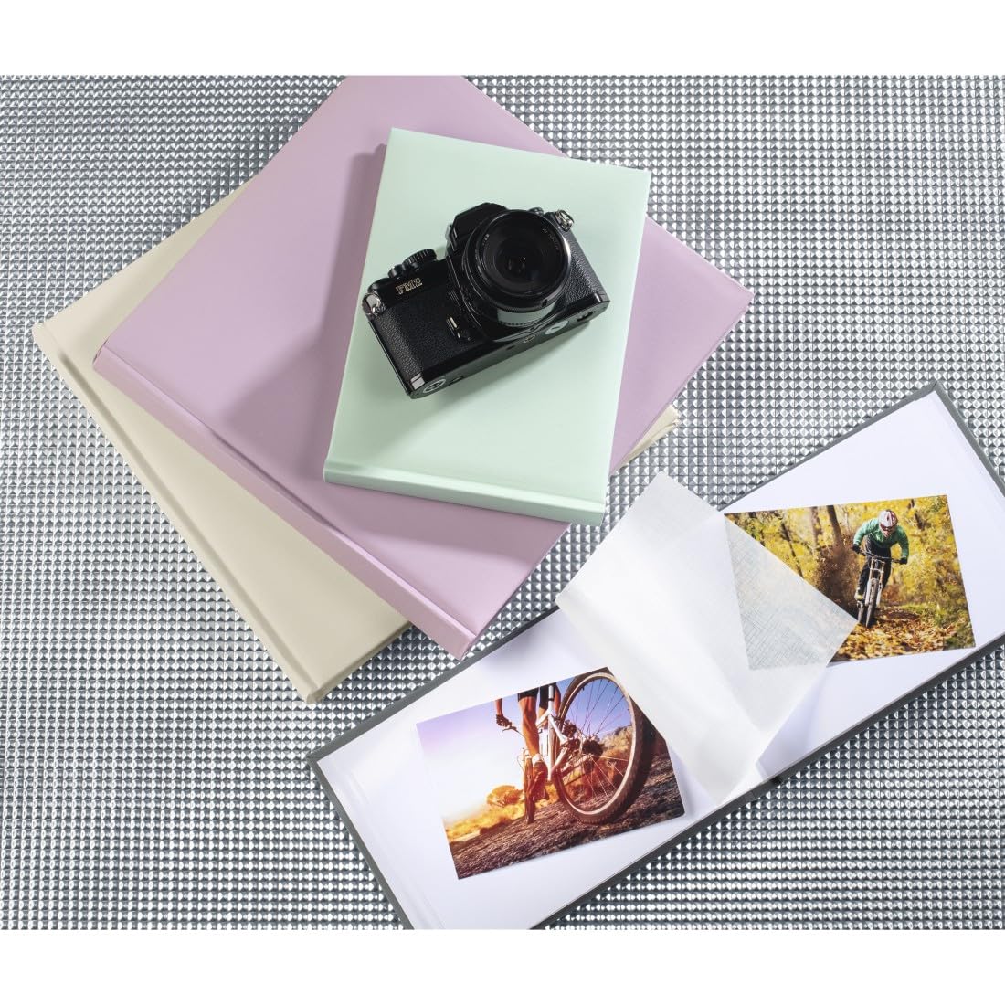 Hama 2783 Fine Art Bookbound Photo Album - 9.4 x 6.7 Inches, 36 Pages, Grey - Perfect for Wedding, Travel & Family Memories Preservation