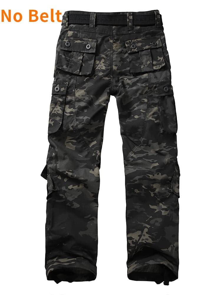 Men's Lightweight Tactical Cargo Pants - Outdoor Hiking & Casual Work Ripstop Pants with Multiple Pockets - Perfect for Camping, Travel & Everyday Wear