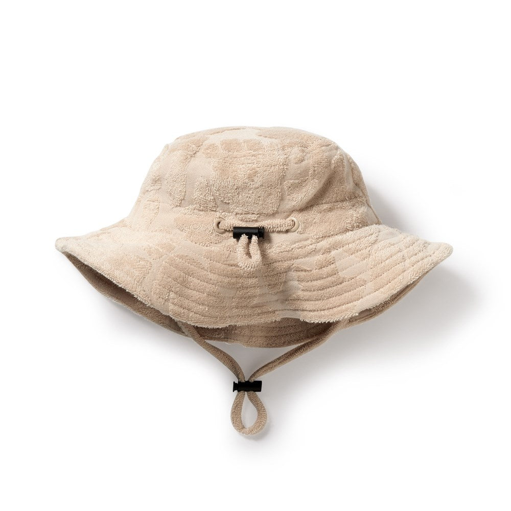 Pattern Play Organic Terry Sun Hat for Babies & Toddlers - UPF 50+ UV Protection, Soft Cotton, Adjustable Chin Strap - Perfect for Beach, Pool, and Outdoor Play