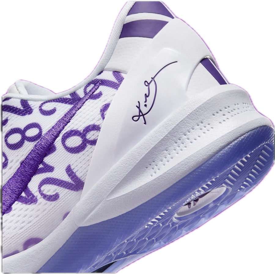 Nike Kobe VIII Protro Basketball Shoes - Court Purple & White | High-Performance Court Sneakers for Men | Perfect for Indoor & Outdoor Basketball Games, Training, and Streetwear Fashion