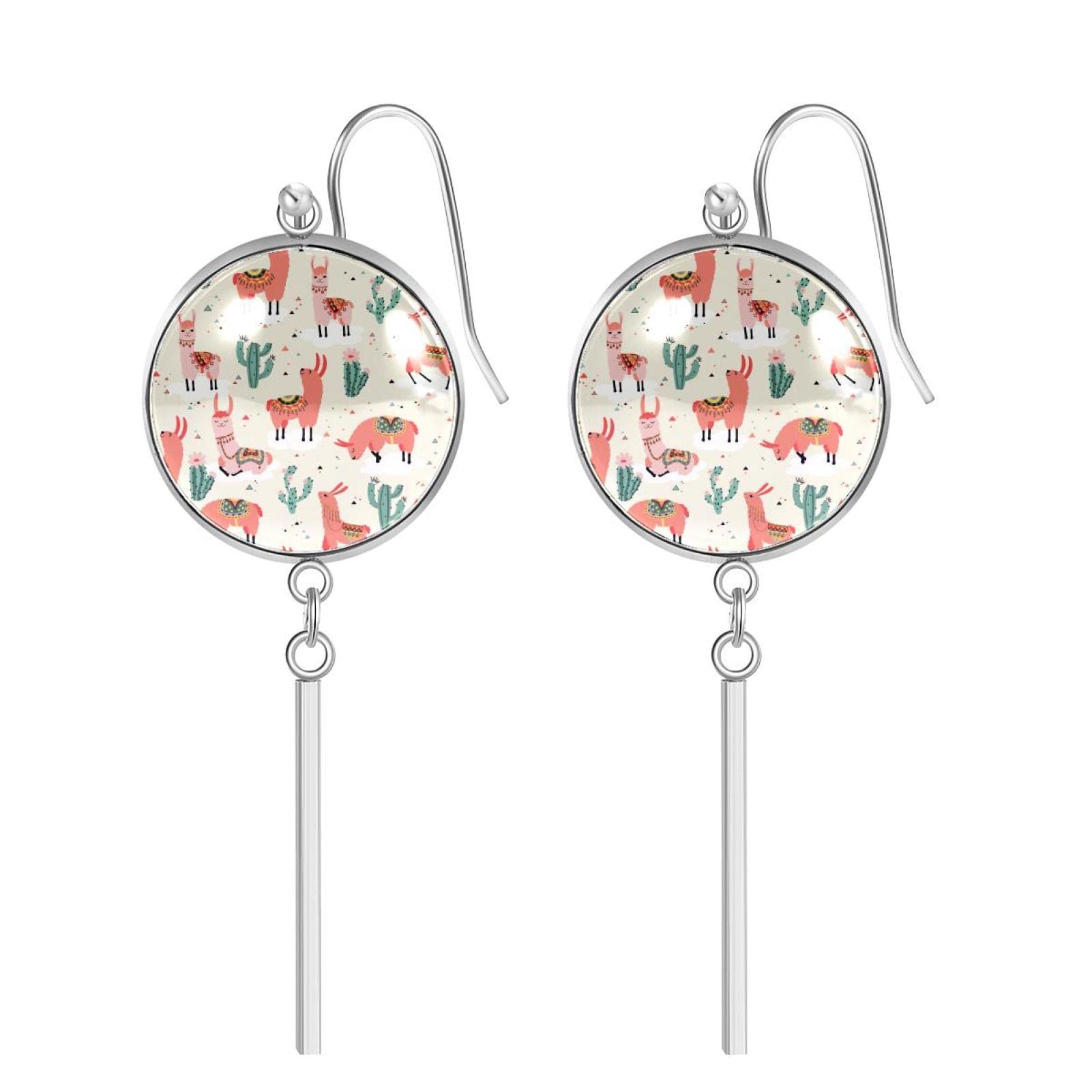 Magic Unicorn Dangle Drop Earrings with Floral Pattern - Fashion Jewelry for Women & Girls | Perfect Gift for Birthday, Christmas, Friendship Day | Great for Parties, Weddings & Everyday Wear