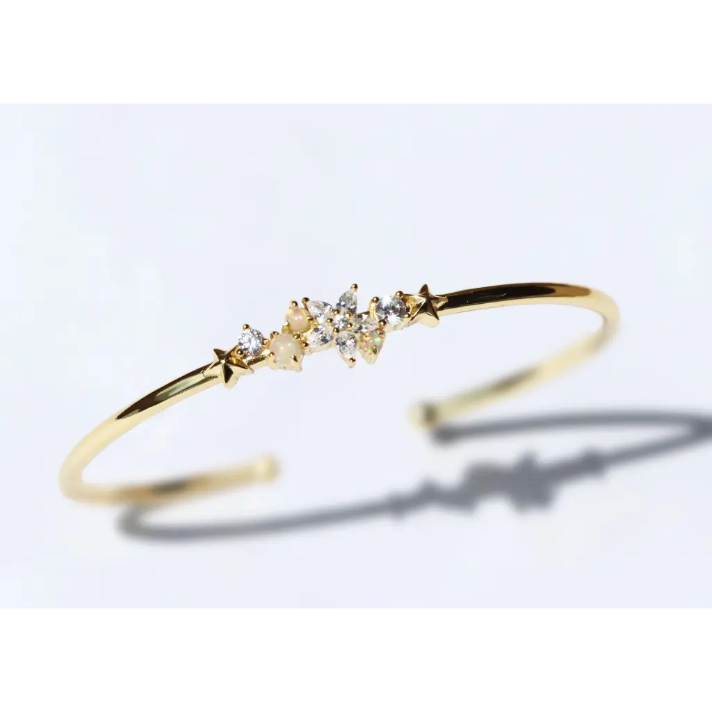 Ophelia Gold Bangles - Elegant Women's Bracelets for Party, Wedding & Everyday Wear | Trendy Fashion Jewelry Gift