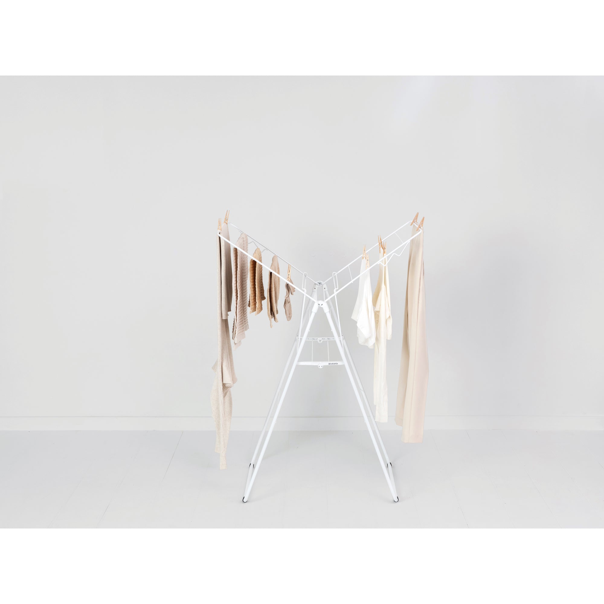 15M Heavy-Duty Stainless Steel Clothes Drying Rack - Foldable Laundry Hanging Rack for Indoor/Outdoor Use - Perfect for Apartments, Balconies & Camping