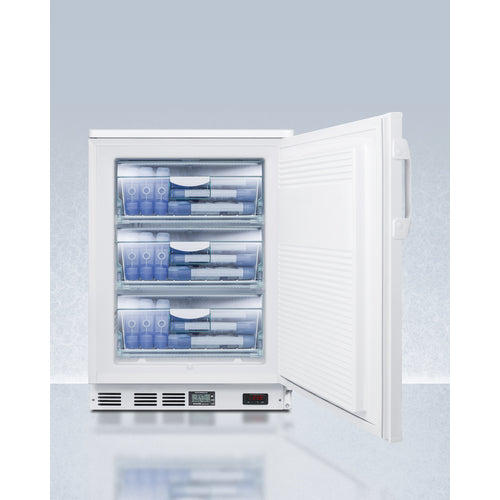 Accucold 24-Inch Wide Built-In All Freezer VLT650 - Energy Efficient Upright Freezer for Home, Kitchen, or Commercial Use - Perfect for Storing Frozen Foods, Ice Cream, and Bulk Items