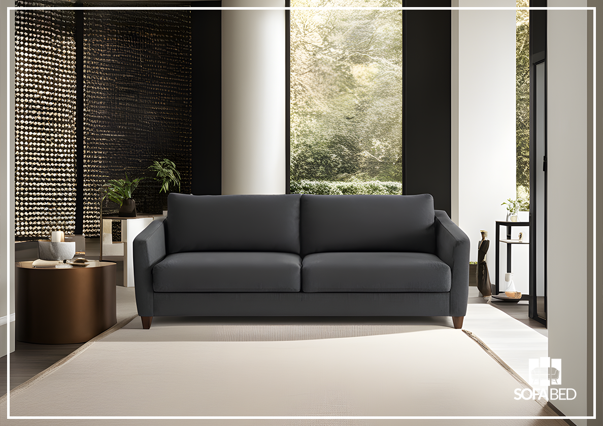 Custom Luonto Monika Fabric Sleeper Sofa - Handmade to Order | Convertible Couch Bed for Small Spaces & Guest Rooms | Perfect for Apartments, Dorms & Home Offices