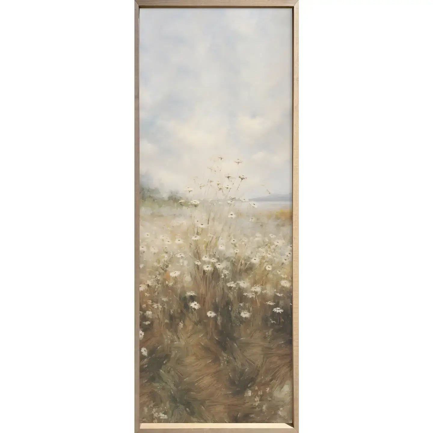 Field of Flowers Framed Wall Art Set - Floral Canvas Prints for Home Decor, Living Room, Bedroom & Office