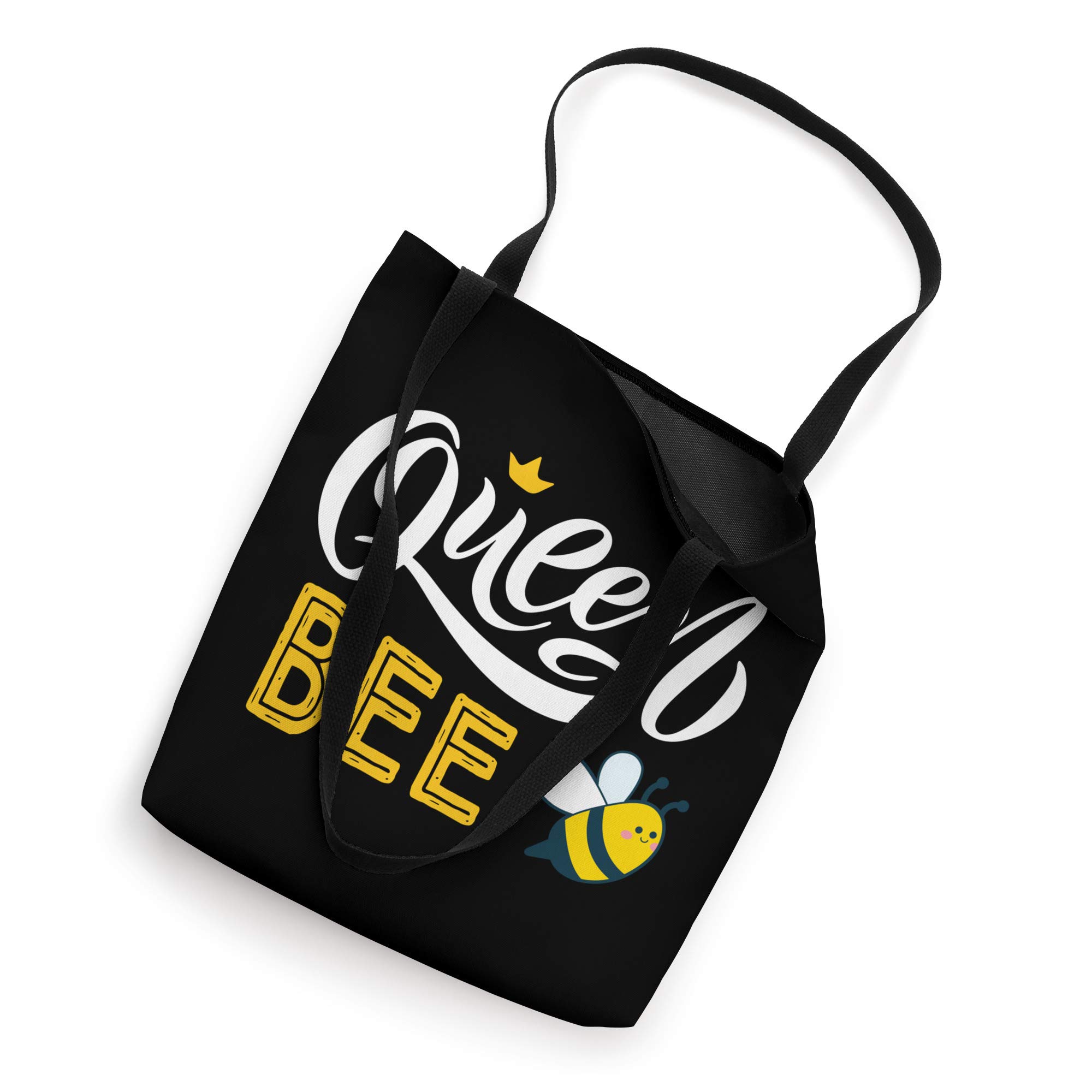 Beekeeper Queen Bee Tote Bag - Cute Honey Lover Design for Women | Perfect for Grocery Shopping, Farmers Market & Beekeeping Events