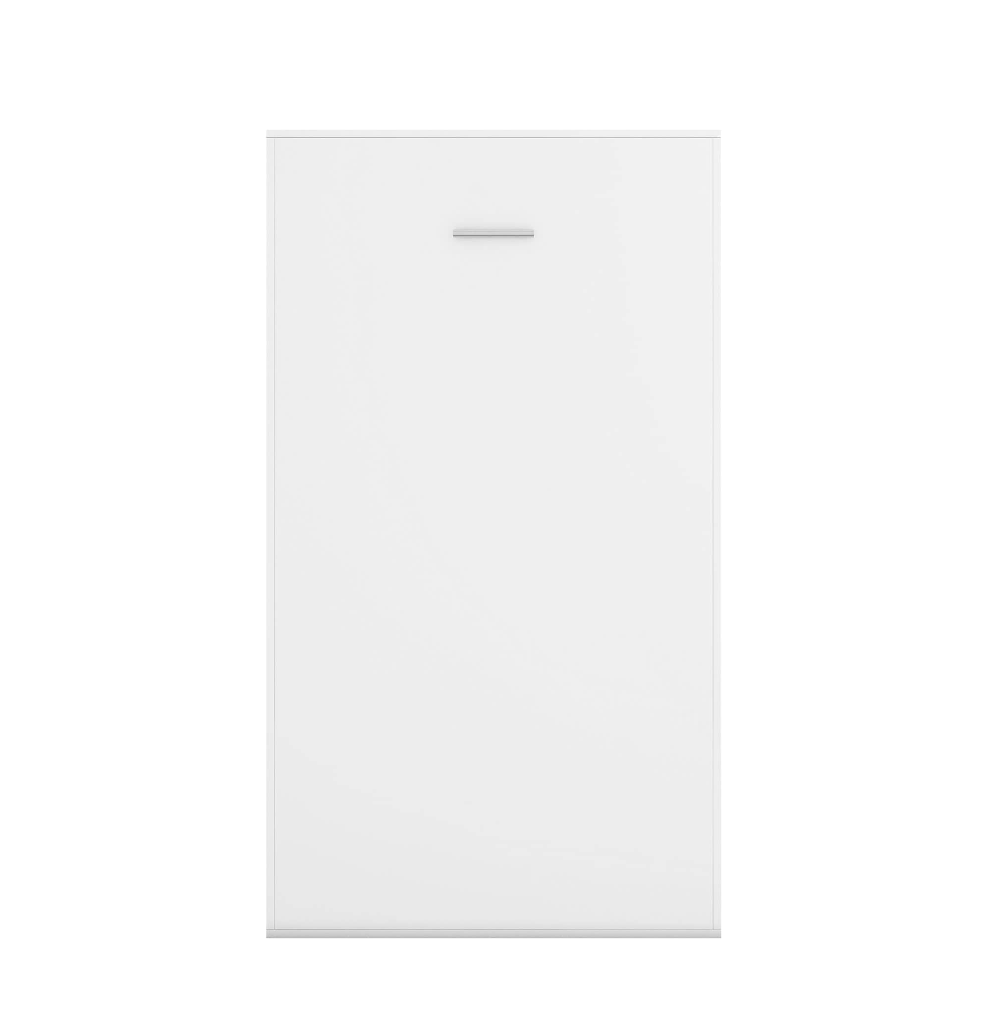 Wallie White Vertical Murphy Wall Pull Down Bed - Space Saving Foldable Bed for Small Rooms, Apartments & Guest Rooms - Available in Twin, Full & Queen Sizes - Perfect for Studio Apartments, Home Offices & Vacation Homes