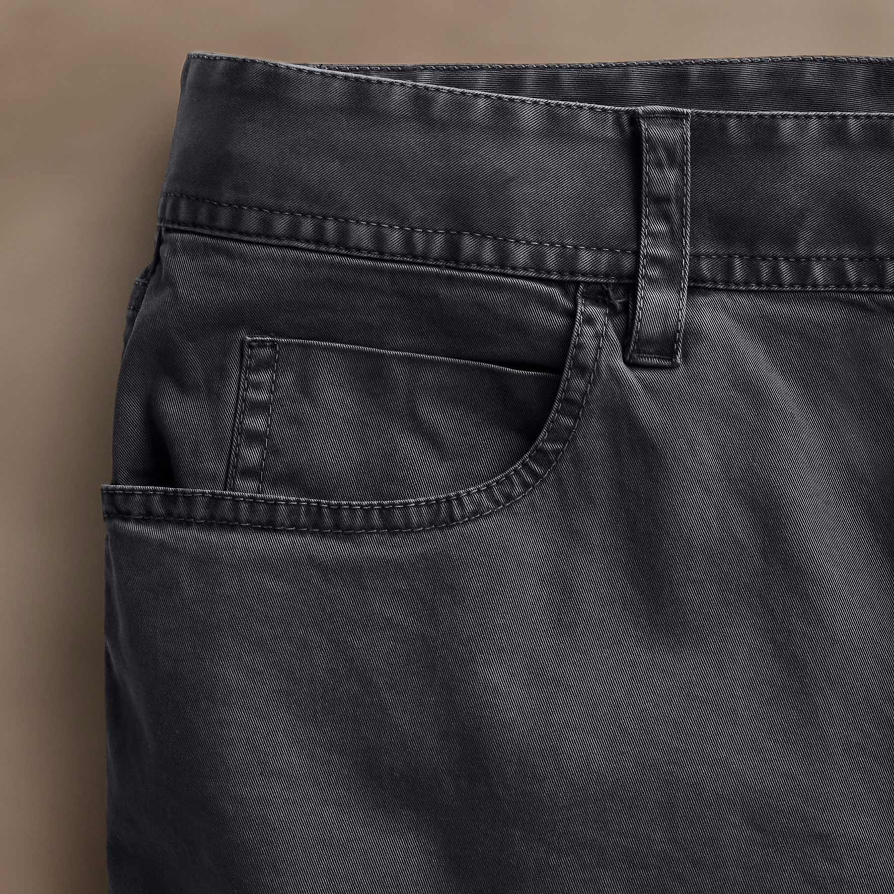 Men's Brushed Twill 5-Pocket Comfort Pants in Magma Pigment - Perfect for Casual Wear, Outdoor Activities & Lounge Relaxation