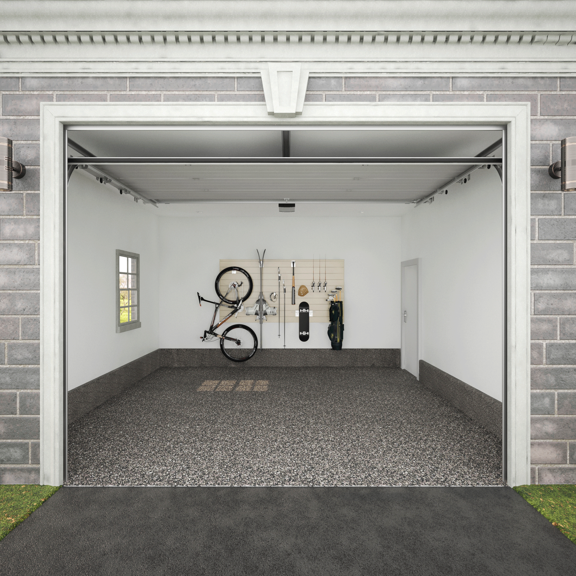 PVC Slatwall Sports Bundle - Durable Wall Panel System for Organizing Sports Equipment | Perfect for Garages, Gyms & Retail Stores