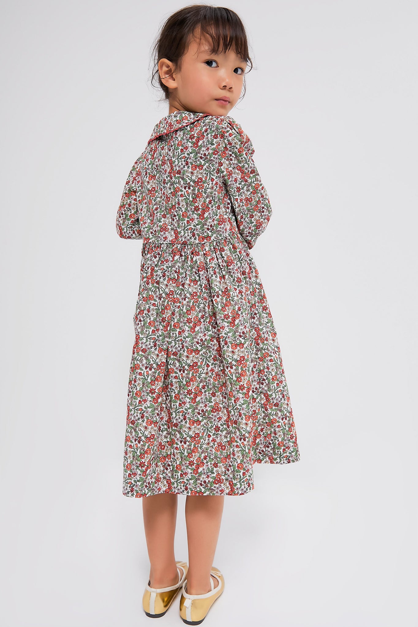 Botanical Button Front Dress for Women - Floral Print Summer Midi Dress for Casual Outings, Garden Parties & Date Nights
