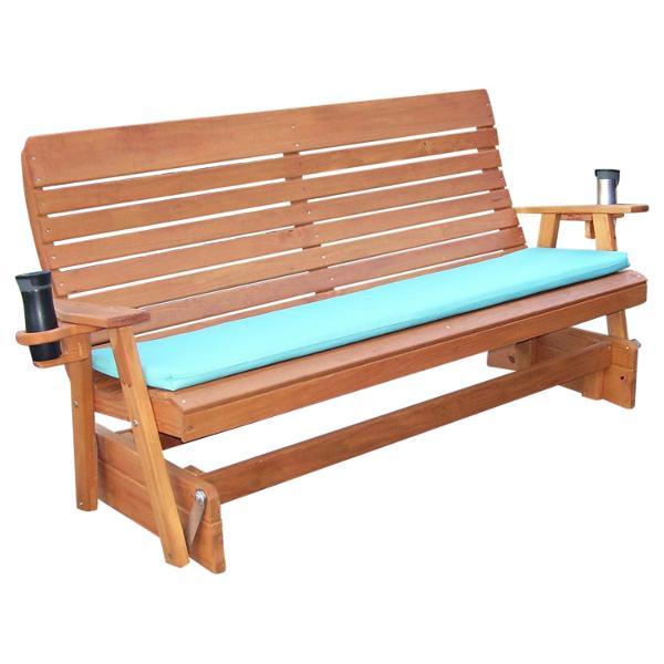 Pressure Treated Pine Highback Glider - Durable Outdoor Rocking Chair for Patio, Garden & Porch Relaxation | Weather-Resistant & Comfortable Seating Solution
