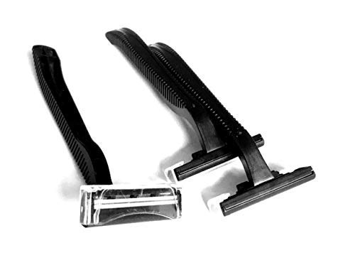 20-Pack Premium Black Stainless Steel Twin Blade Razors - High-Quality Disposable Shavers for Men & Women | Smooth Shaving for Travel, Hotels & Personal Grooming