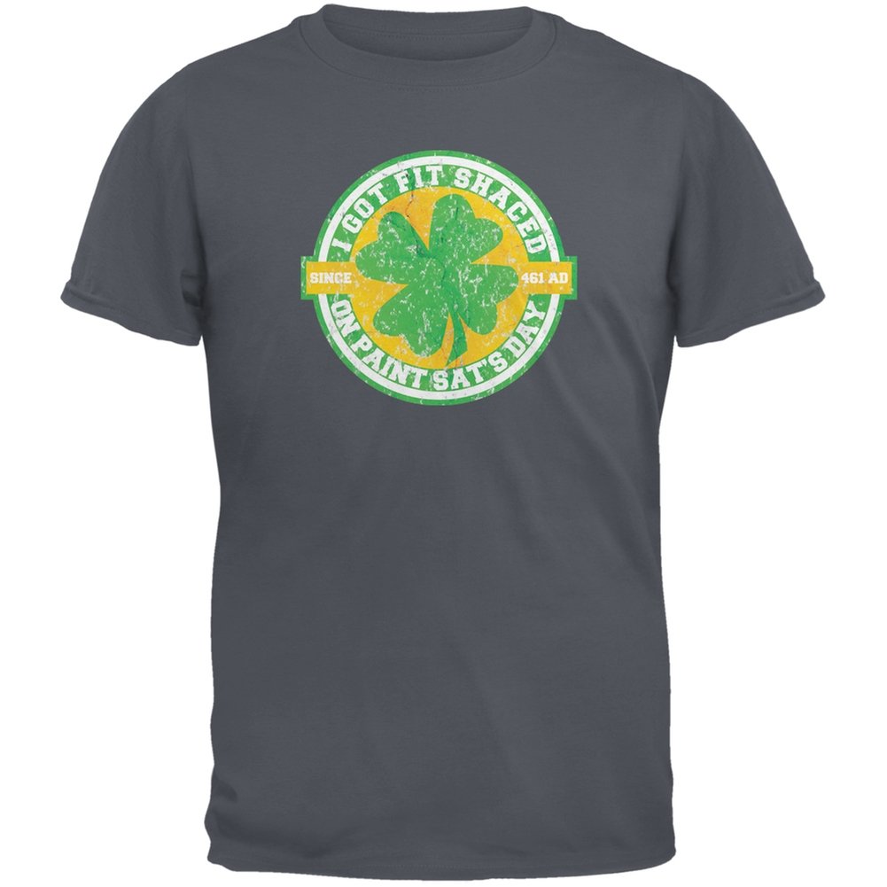 St. Patrick's Day Funny Charcoal Grey T-Shirt for Adults | Comfortable Fit & Unique Design | Perfect for Irish Themed Parties, Pub Crawls & Festive Celebrations