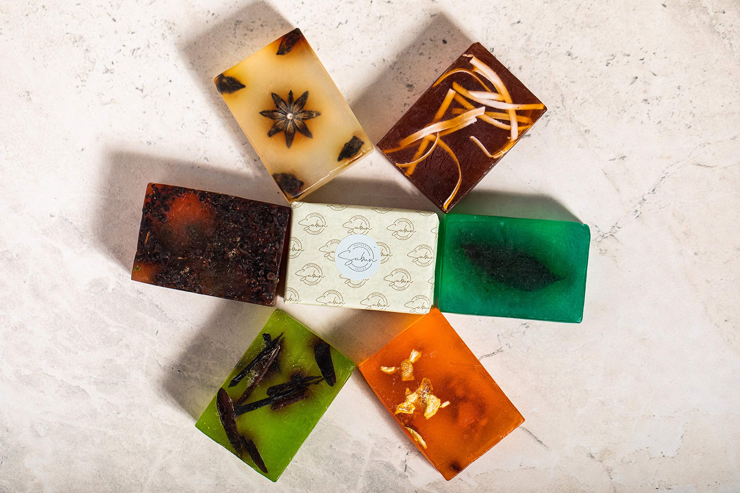 SABUN CO. Rose Oil Soap - 100% Natural Handmade Glycerin Soap with Rose Essential Oil & Petals - pH Balanced Moisturizing Bar for Sensitive Skin & Face Care (4.23oz/120g) - Perfect for Daily Cleansing, Spa Treatments & Gift Giving