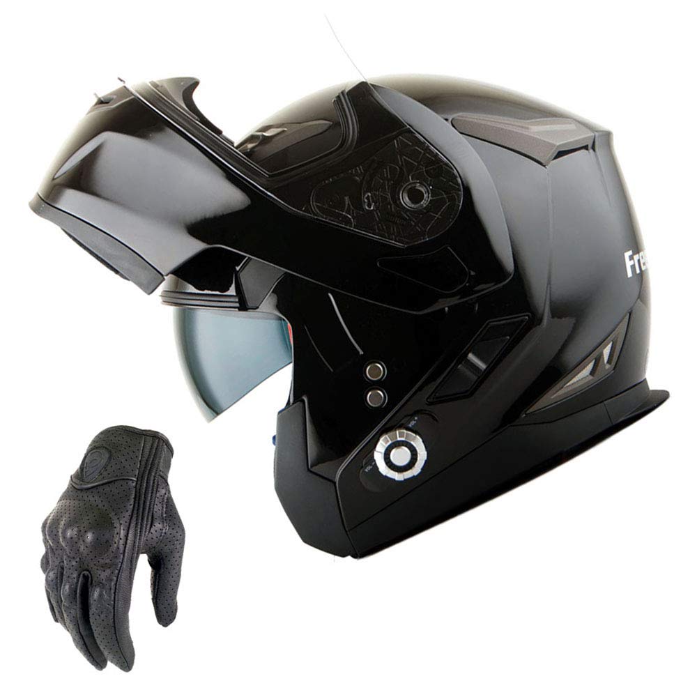 Martian Motorcycle Bluetooth Helmet - Full Face Dual Visor with Intercom & Bluetooth Headset for Safe Riding - Perfect for Commuting, Touring & Group Rides