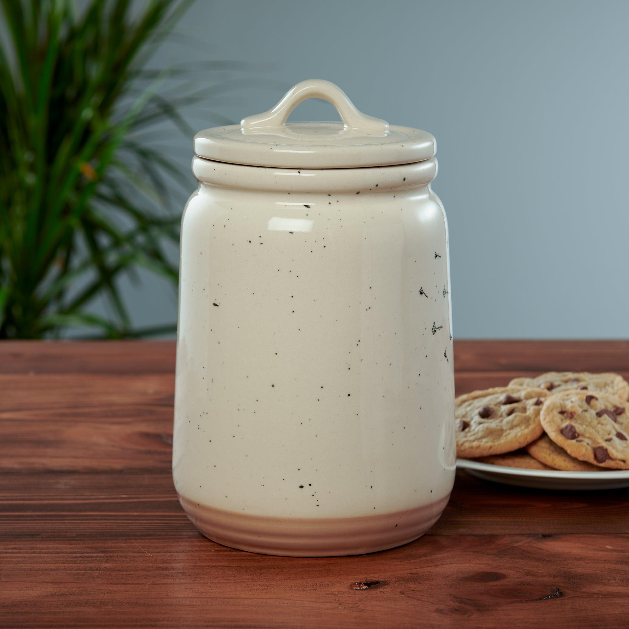 Dandelion Dreams Ceramic Canister Set - Airtight Food Storage Container for Kitchen Pantry Organization | Perfect for Flour, Sugar, Coffee & Dry Goods