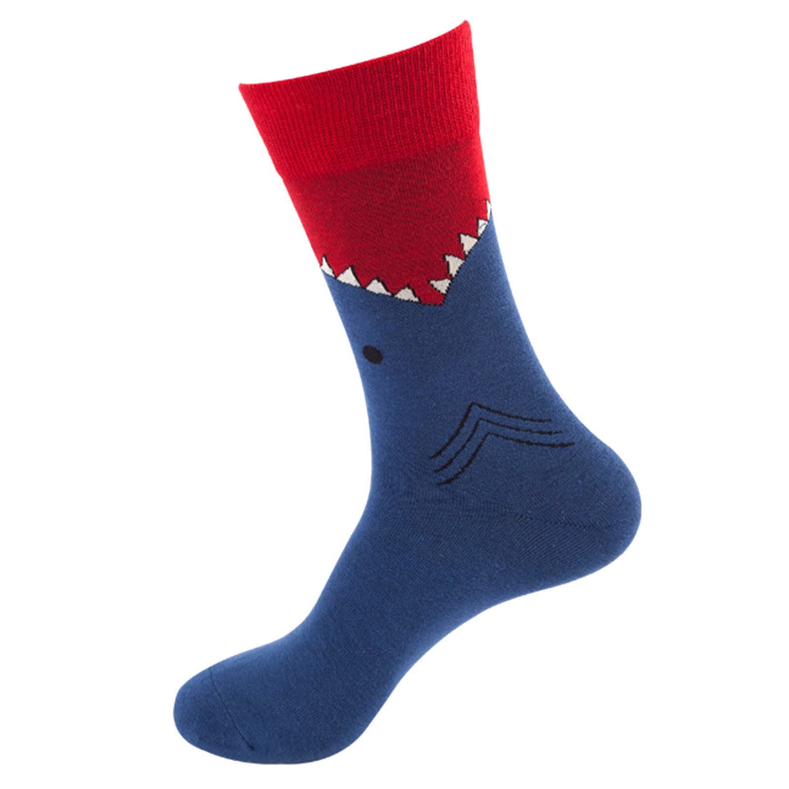 Funny Printed Cotton Long Socks for Women & Men - Novelty Funky Cute Summer Socks - Perfect Gift for Her & Him - Great for Casual Wear, Costumes, and Everyday Fashion