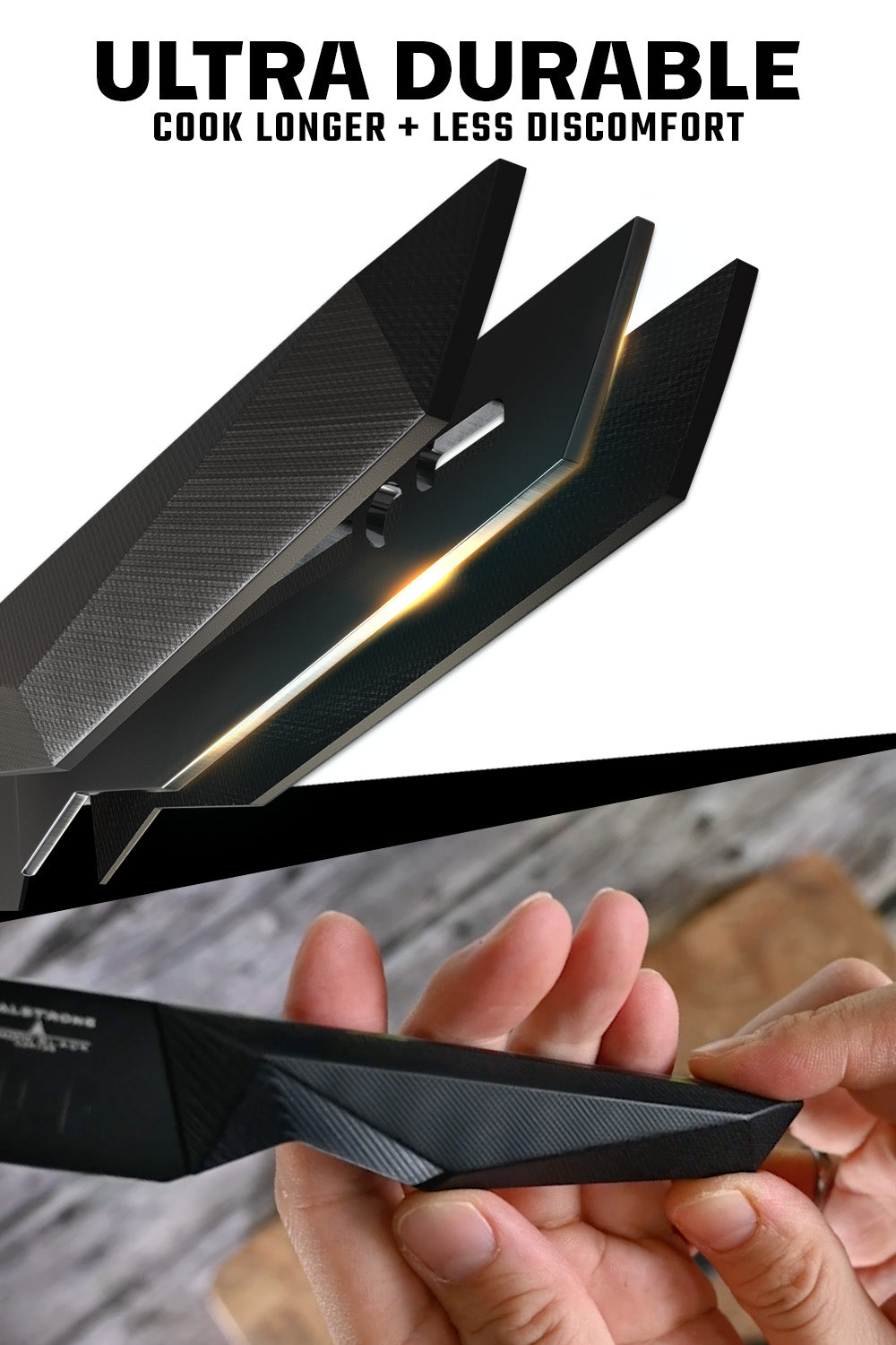 Premium 4-Piece Steak Knife Set - Shadow Black Series | NSF Certified | High-Performance German Steel | Dalstrong | Perfect for Steak Dinners, BBQ Parties & Gourmet Cooking