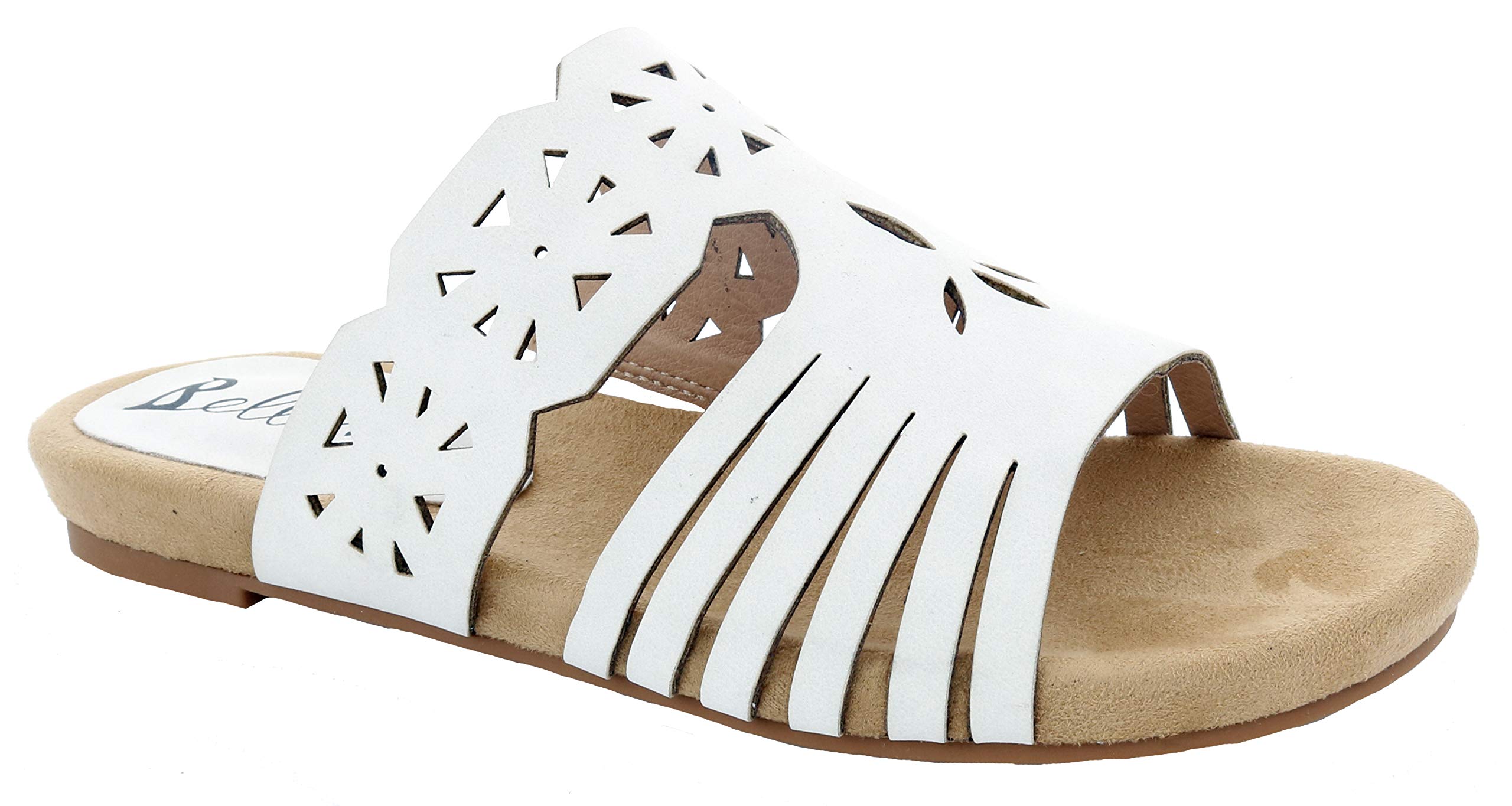 Bellini Women's Comfortable Faux Nubuck Wedge Sandals - Stylish Summer Casual Shoes for Beach, Walking & Outdoor Activities