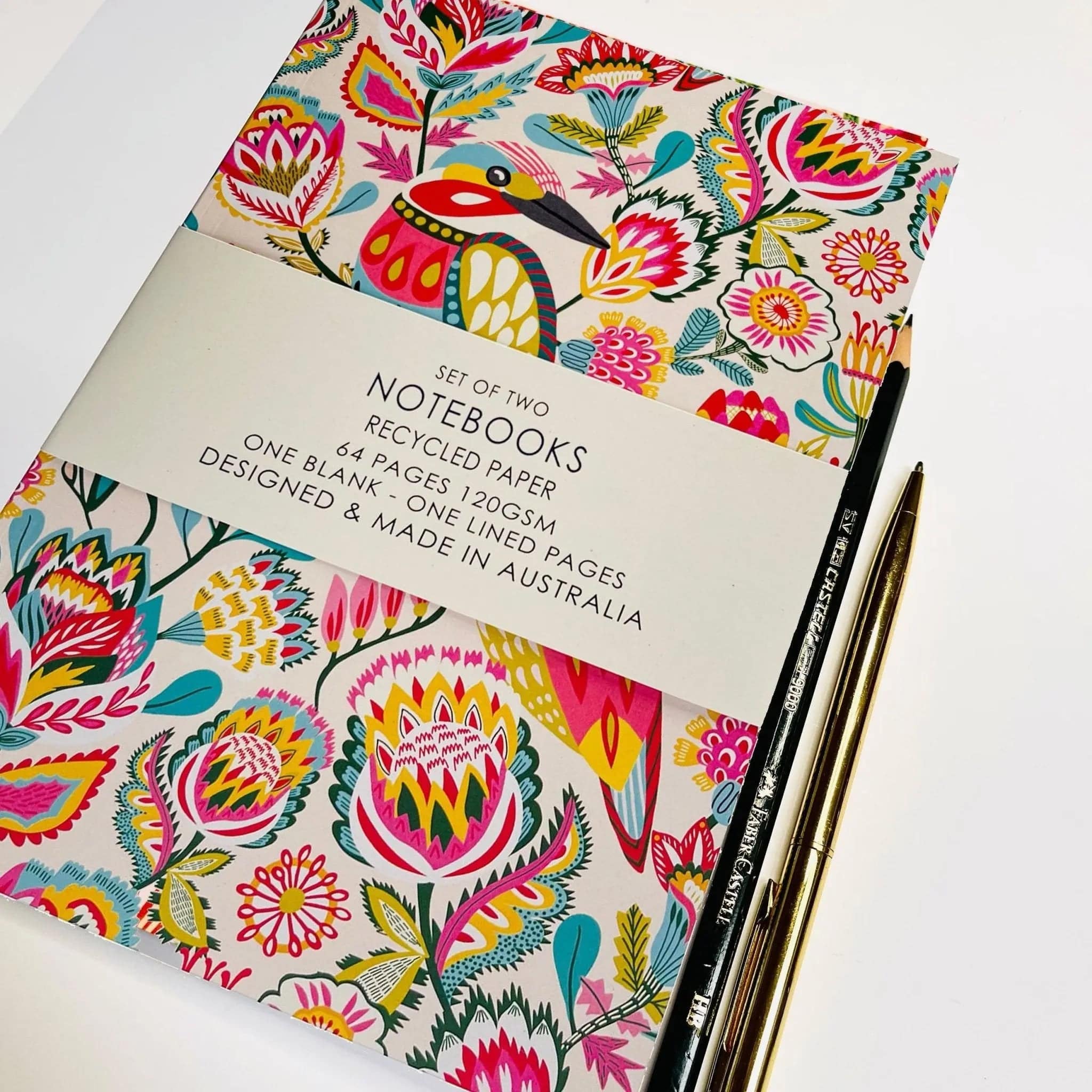 Premium Kingfisher A5 Notebook Set - Lined Journal for Writing, Note Taking & Sketching - Perfect for Students, Office & Travel