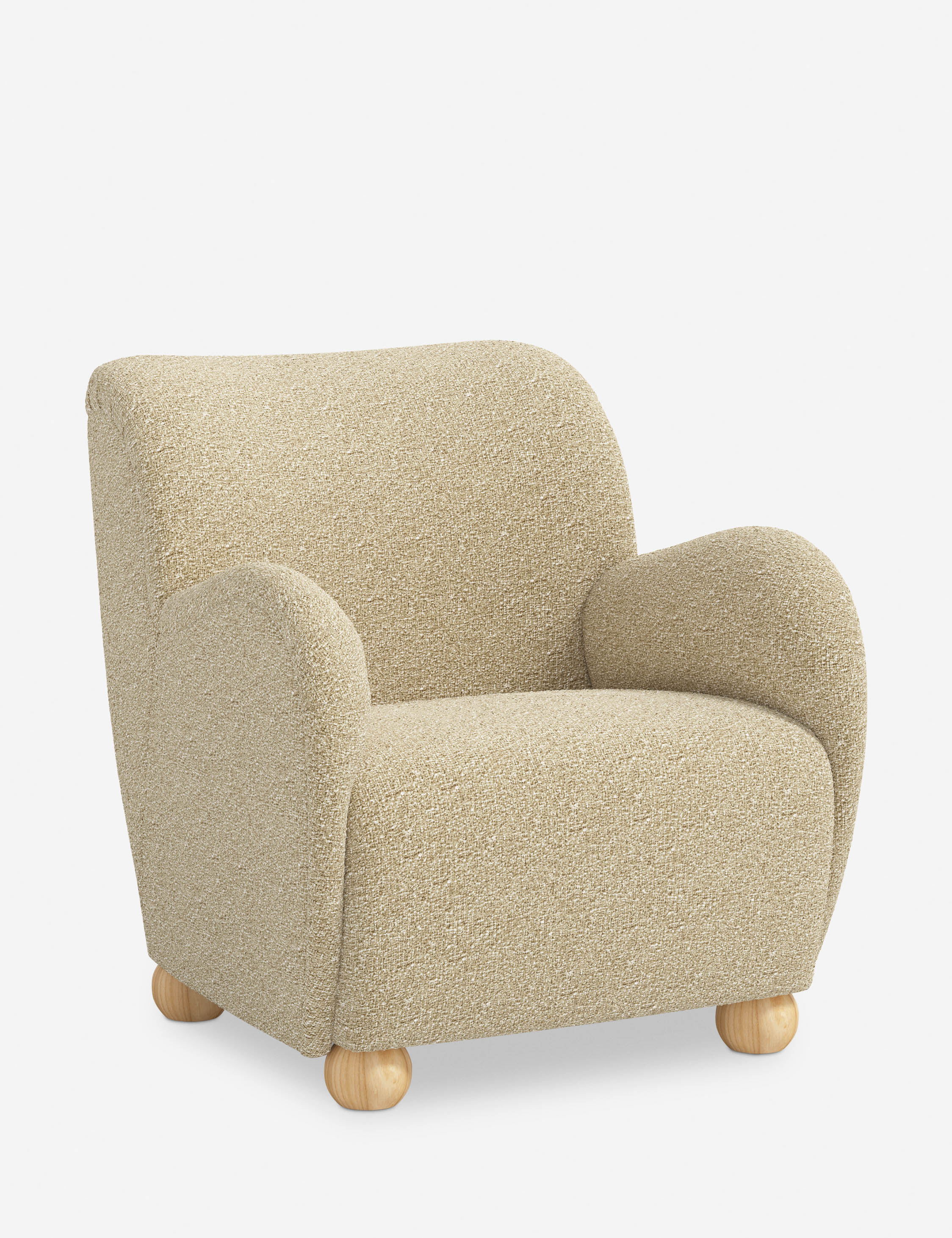 Baird Accent Chair - Modern Upholstered Lounge Chair for Living Room, Bedroom & Office - Stylish Comfortable Reading Chair with Wooden Legs - Perfect for Relaxing, Reading & Decorating Your Home
