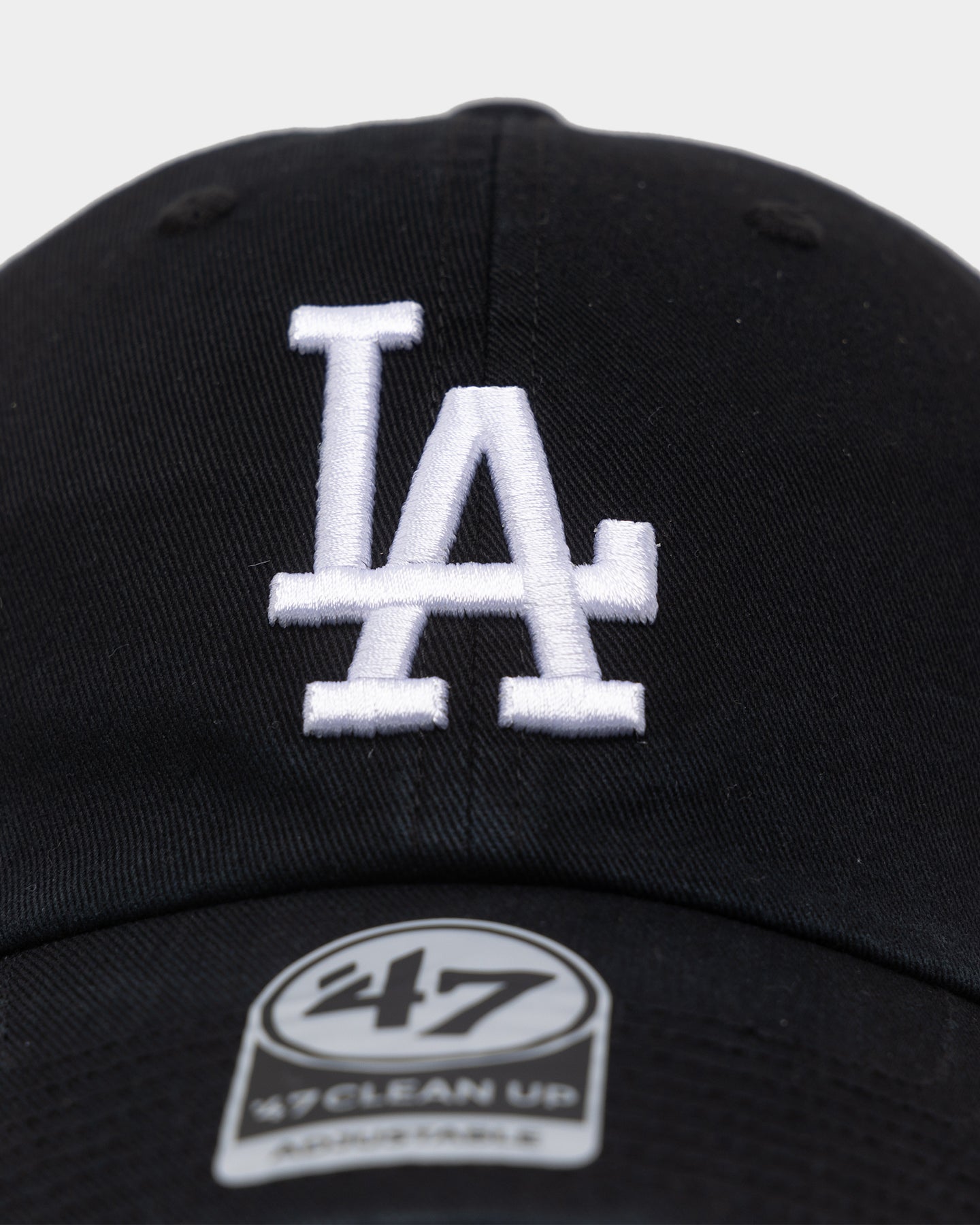 47 Brand Los Angeles Dodgers Adjustable Strapback Hat - Black | Official MLB Baseball Cap for Men & Women | Perfect for Games, Outdoor & Casual Wear