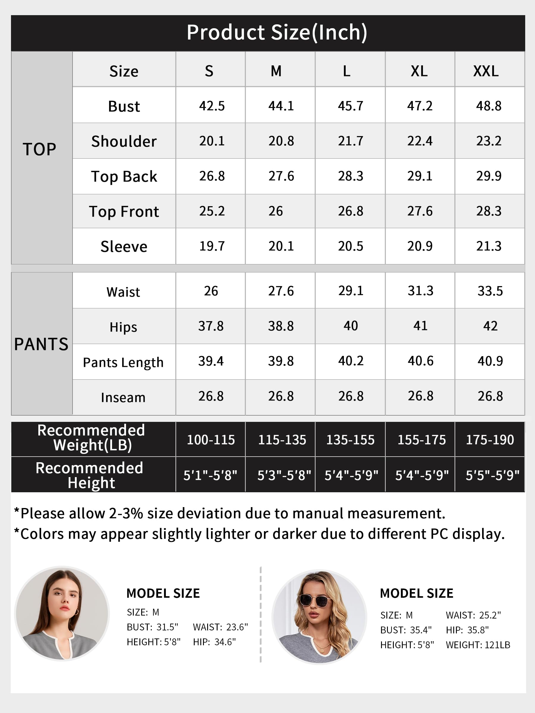 SuperPrity Women's 2-Piece Lounge Sets - Soft Knit Top & Wide Leg Pants Matching Sweatsuit Outfits | Cozy Fall Fashion 2024 | Perfect for Home Relaxation, Casual Outings & Travel