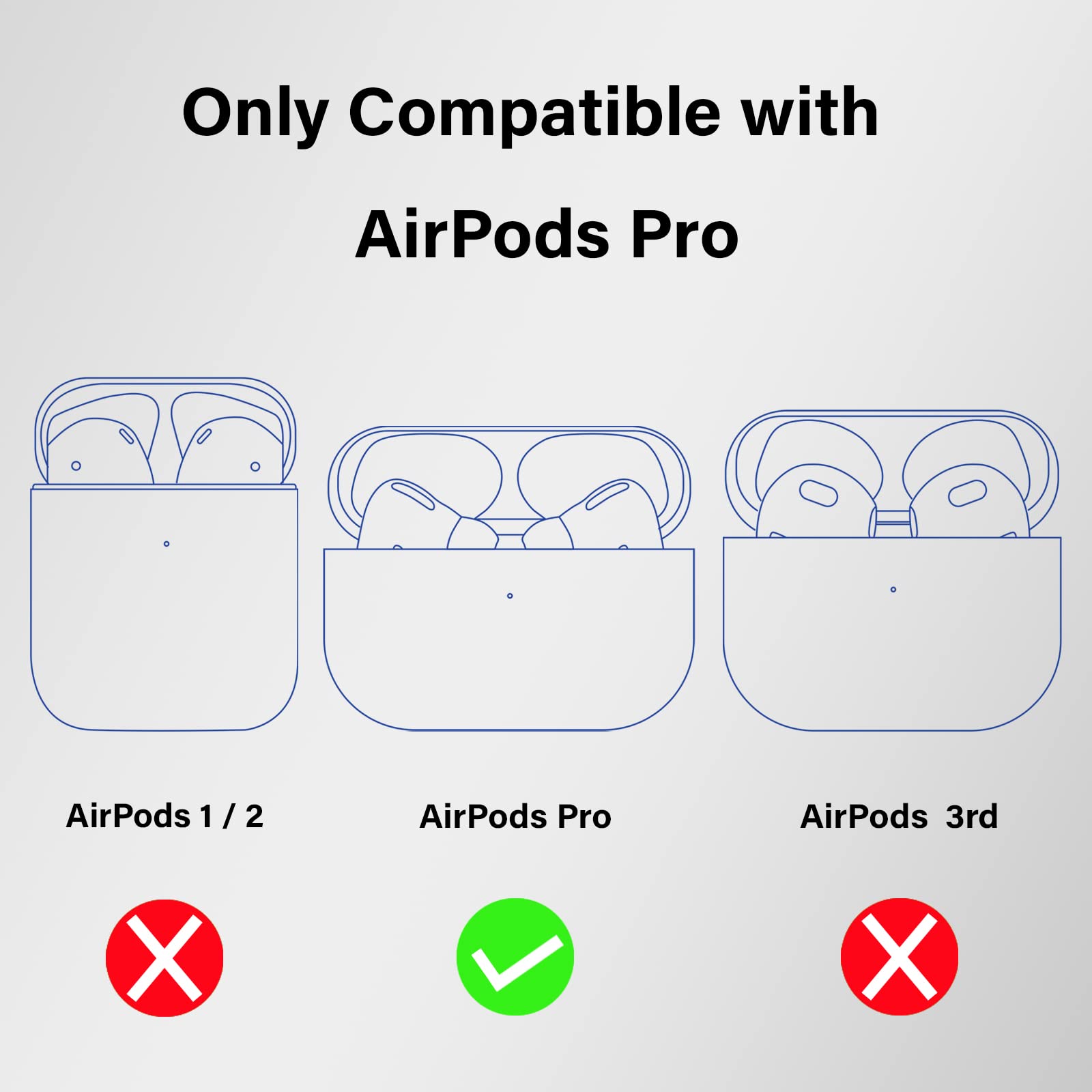 Cute Kawaii Airpod Pro Case with Keychain - Dog Design for Women | Travel & Daily Use