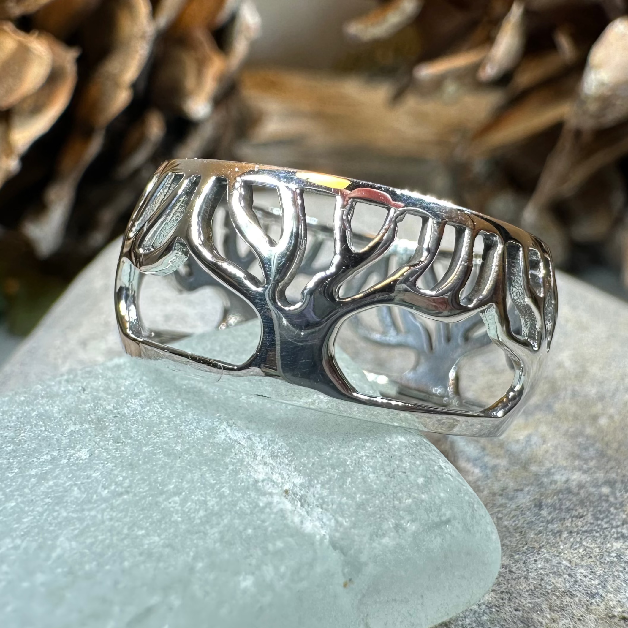 Freya Tree of Life Sterling Silver Ring for Women - Elegant Nature Inspired Jewelry Gift for Birthday, Anniversary & Spiritual Occasions