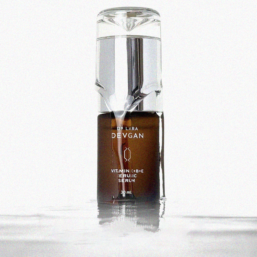 Dr. Devgan Vitamin C + B + E Ferulic Acid Serum for Face - Brightening, Anti-Aging & Hydrating Skincare Treatment - Perfect for Morning Routine & Sun Protection