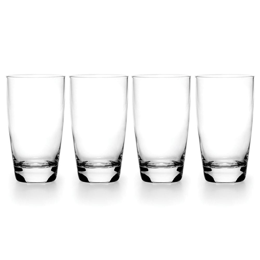 Napoli Set of 4 Elegant Beverage Glasses - Crystal Clear Drinking Glasses for Wine, Juice, Cocktails - Perfect for Dinner Parties, Home Bar & Hosting Gifts