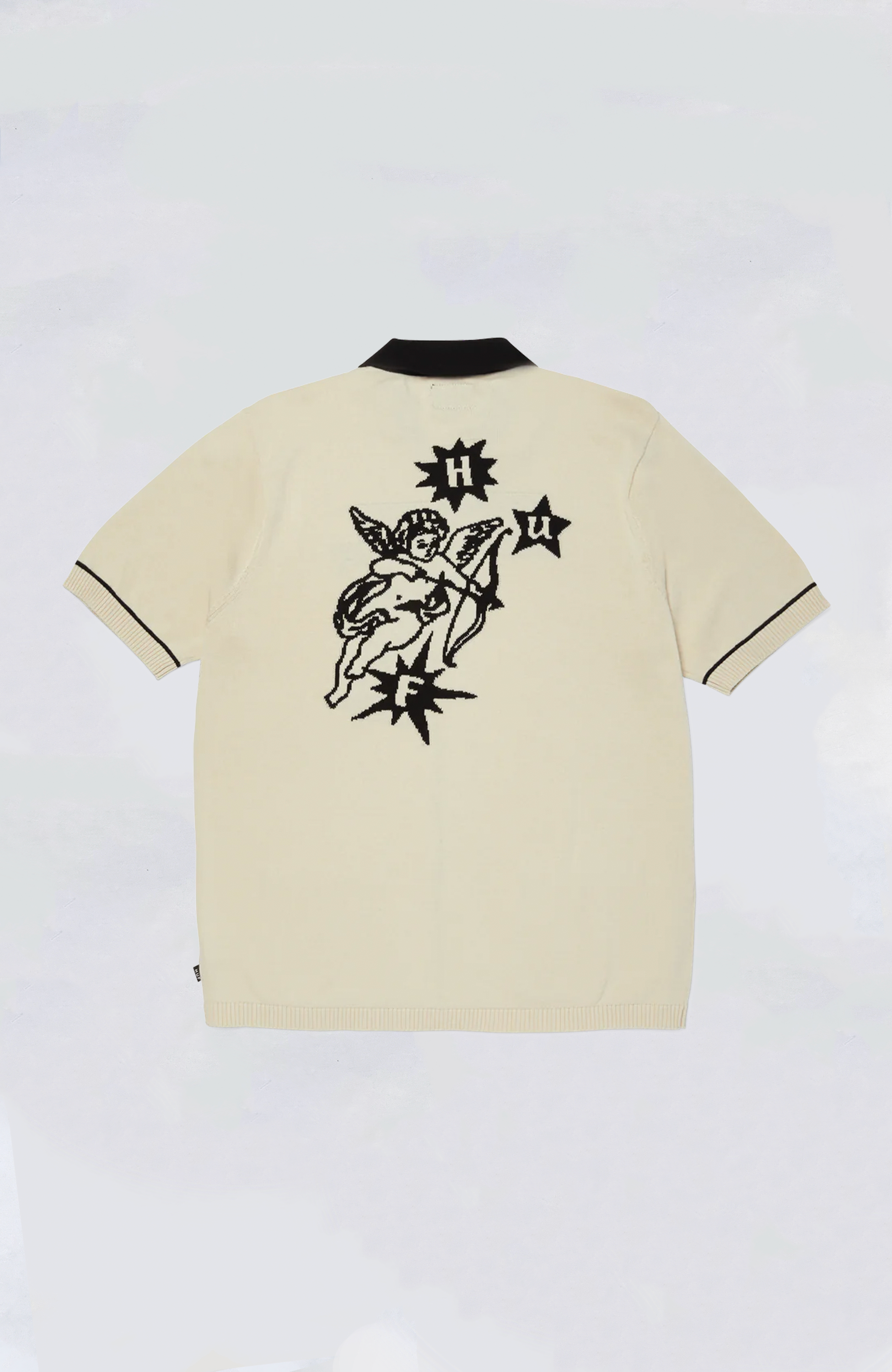 HUF Icarus Short Sleeve Knit Top for Men - Lightweight Summer Casual Shirt for Streetwear & Everyday Outfits