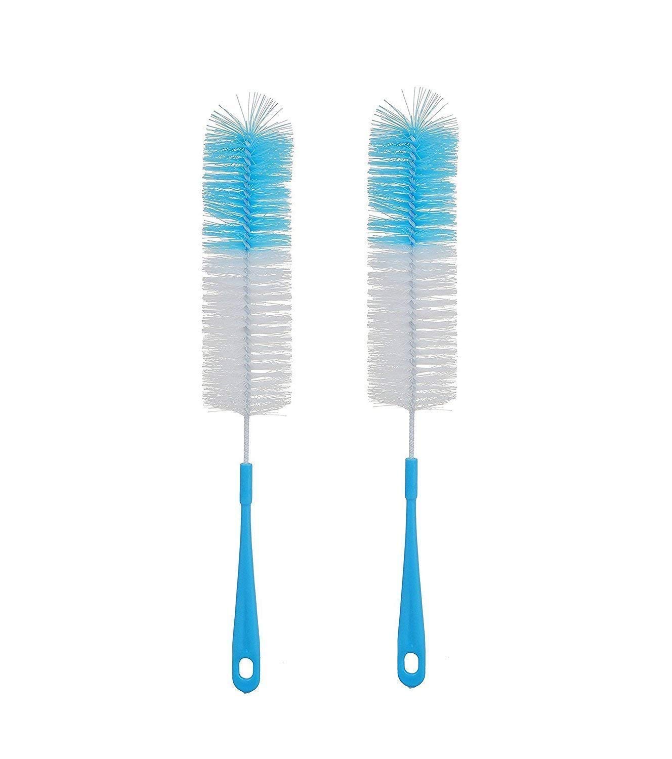 M2 Look Cleaning Brush Set of 2 - Nylon Bottle Brush for Glass, Plastic & Water Bottles - Durable Washer Tool for Home, Kitchen & Travel (Color May Vary) | Perfect for Baby Bottles, Sports Bottles & Reusable Containers