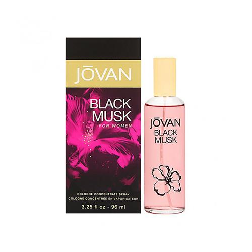 Jovan Musk Black 96ml Eau De Cologne for Women - Long Lasting Fragrance, Floral & Woody Notes | Perfect for Daily Wear, Office & Evening Events