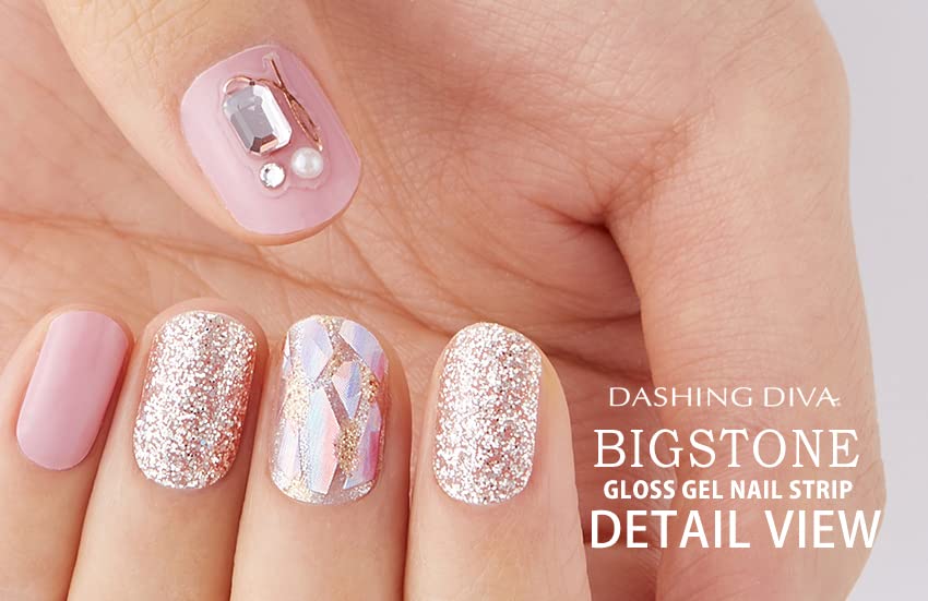 Dashing Diva Gloss Press On Nails - Mystic Something | Short Square Fake Nails | Long Lasting Gel Stick On Nails Kit (30 Pieces) | Up to 7 Days Wear | Perfect for Day to Night Looks, Parties, Weddings & Special Occasions