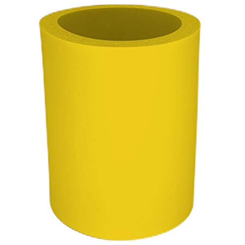 Premium Thick Foam Old School Can Cooler (Yellow) - Keep Drinks Cold for Hours | Perfect for Beach, BBQ, Camping & Tailgating