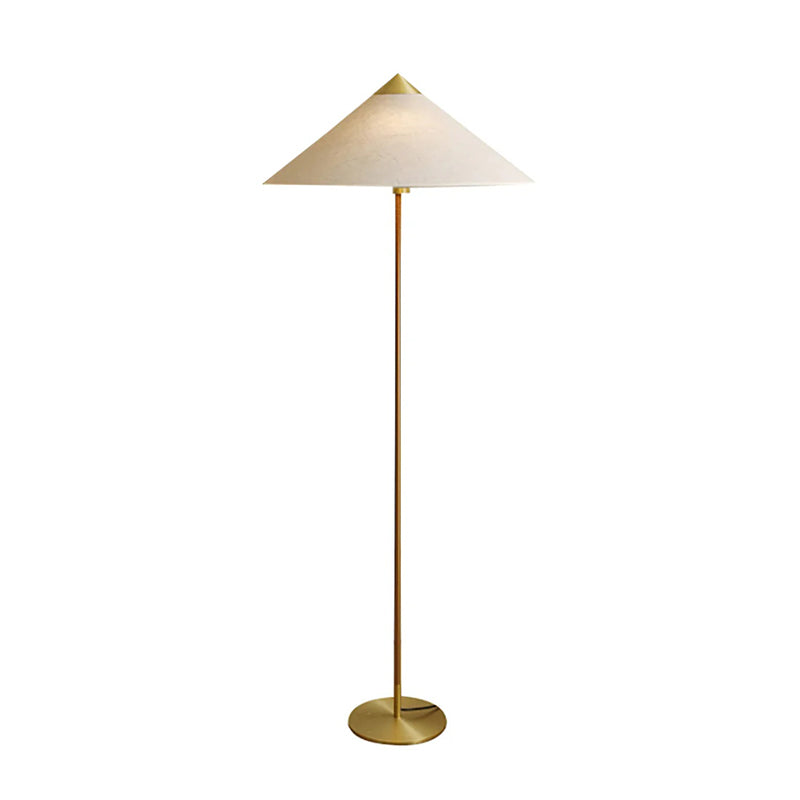 Modern Chinese Hat Floor Lamp - Stylish Rattan Shade for Living Room, Bedroom & Office Decor - Perfect for Cozy Ambiance and Reading Nook Lighting