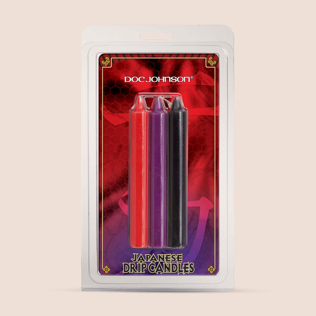 Japanese Bondage Drip Candles - 3 Pack for Sensual Wax Play | Romantic & BDSM Scenes