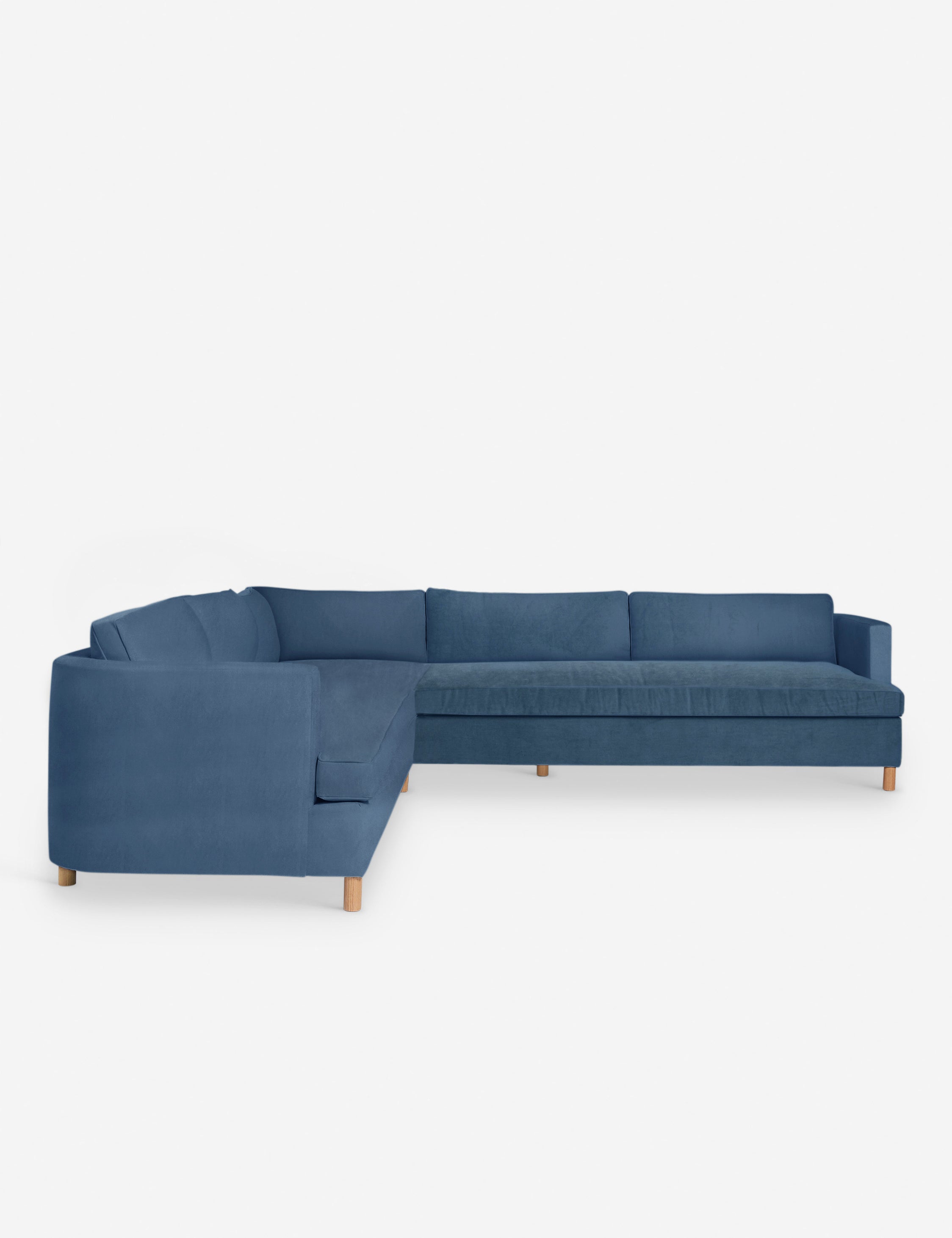 Belmont Corner Sectional Sofa by Ginny Macdonald - Modern L-Shaped Couch with Storage for Living Room, Family Room & Small Spaces