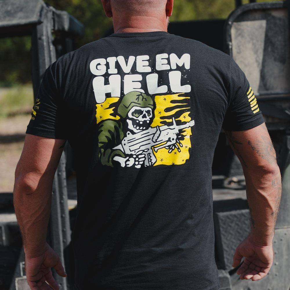 Packin' Heat Graphic T-Shirt - Black Cotton Tee for Men - Casual Streetwear & Concert Outfit