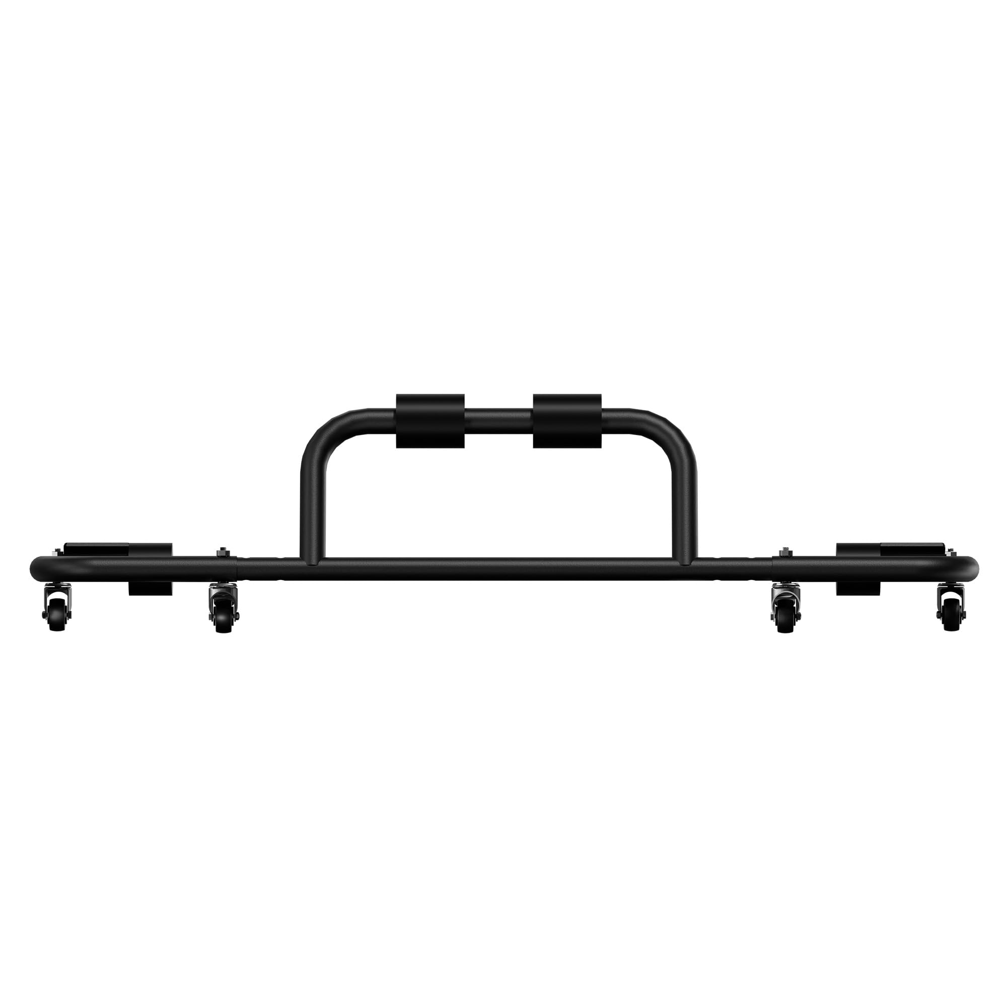 Adjustable Hardtop Storage Rack for Jeep Wrangler JK JL YJ TJ JKU JLU (1976-2025) & CJ-7 - Universal Sliding Cart with Movable Bracket for 2/4 Door Models - Black - Perfect for Garage Organization and Jeep Accessories Storage