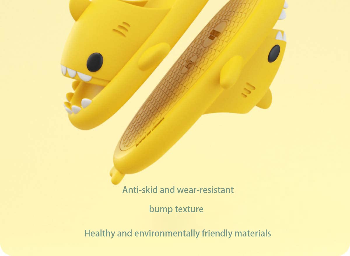 Stylish Shark Slides for Women & Men - Non-Slip Beach & Home Slippers with Open Toe Design | Perfect for Summer, Poolside, and Indoor Comfort